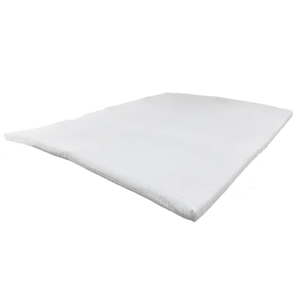 SlaapTyd Gel Matras Topper met 'n sigbare bamboes-tekstuur oortreksel, ontwerp vir ekstra gemak en temperatuurregulering.