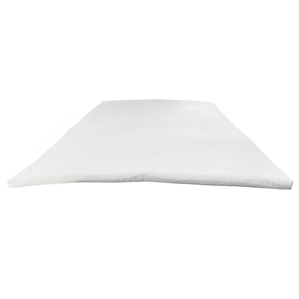 SlaapTyd Gel Matras Topper met 'n sigbare bamboes-tekstuur oortreksel, ontwerp vir ekstra gemak en temperatuurregulering.